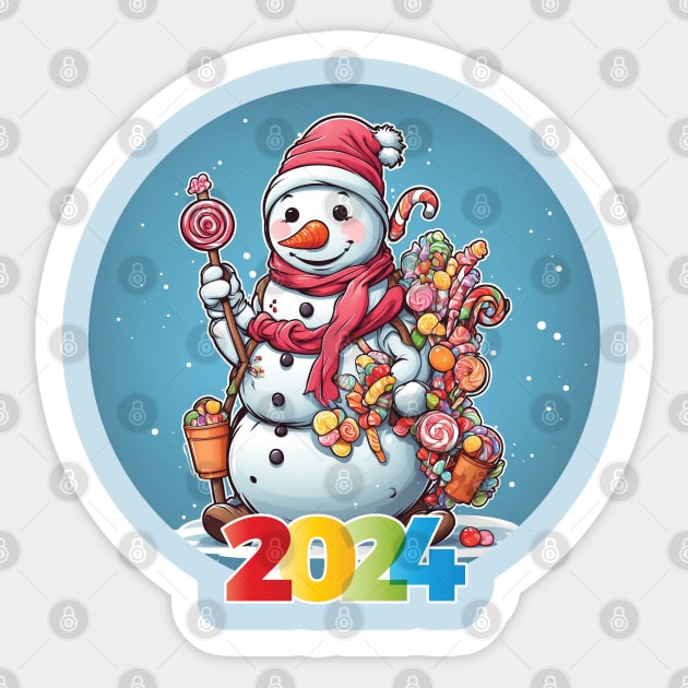 Snowman candy 2024 Sticker by Night Touch 